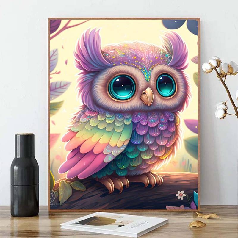 Owl Diamond Painting Kits Adult 5d Diy Diamond Art Painting - Temu